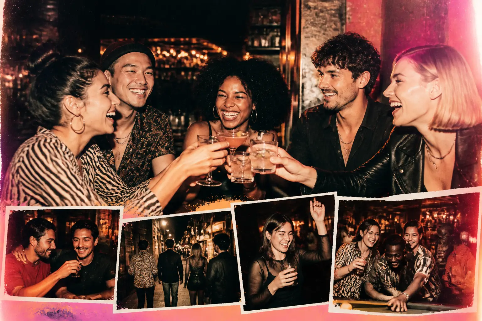 Editorial illustration for Make a Bar Crawl Feel Like One Night, Not a Dozen Group Chats
