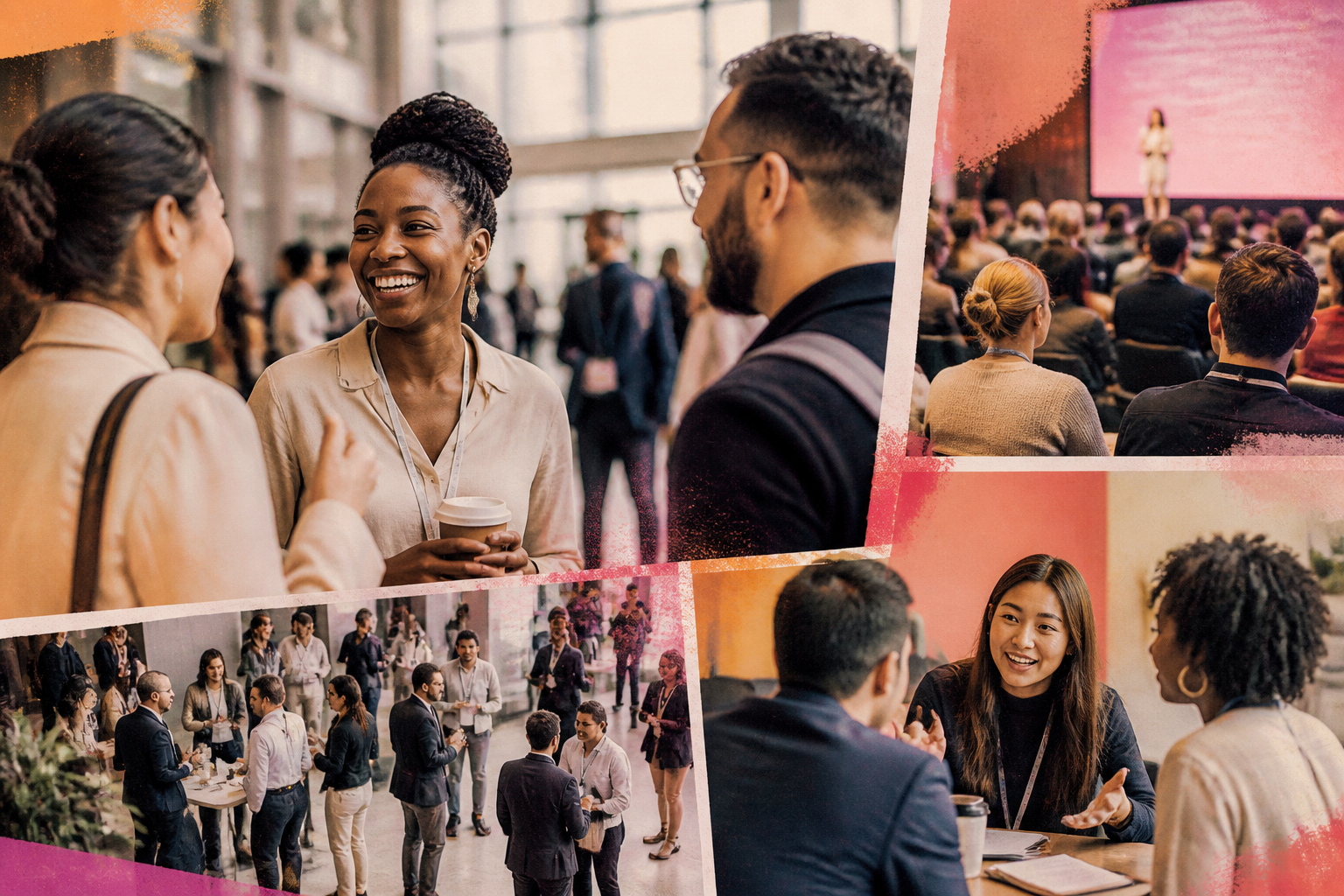 Editorial illustration for A photo sharing plan for conferences and trade shows