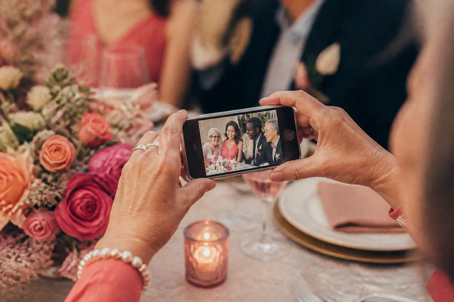 Editorial illustration for Make Wedding Guest Photos Easy for Every Generation