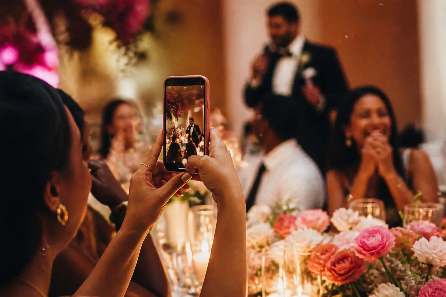 Editorial illustration for How to Photograph the Room’s Reaction During Wedding Speeches